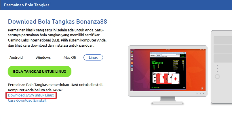 Screenshot panduan install permainan bola tangkas bonanza88 windows 15